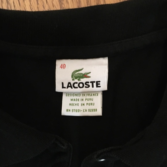Lacoste Women's Classic Black Long Sleeve Top - Picture 3 of 8